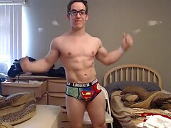 Glasses man underwear change