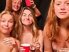 Teens take shots naked