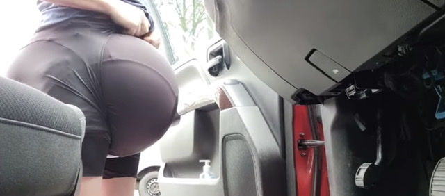 Getting  into my car with filled diaper