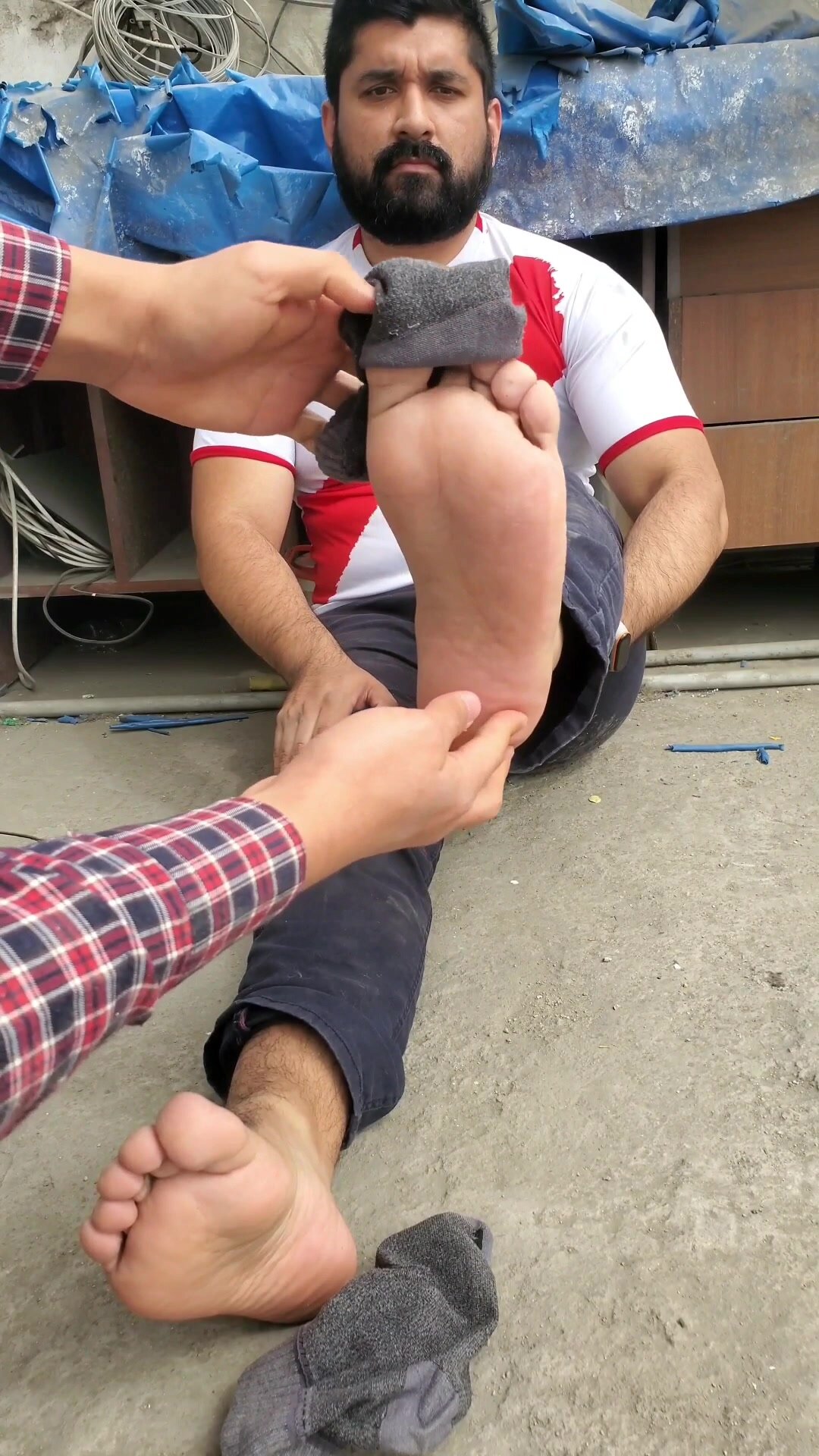Male Mechanic Feet