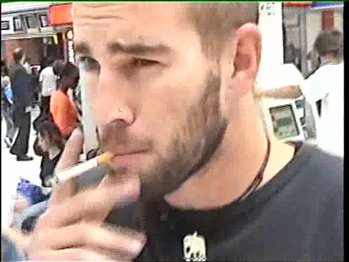 Sexy Aussie man smoking