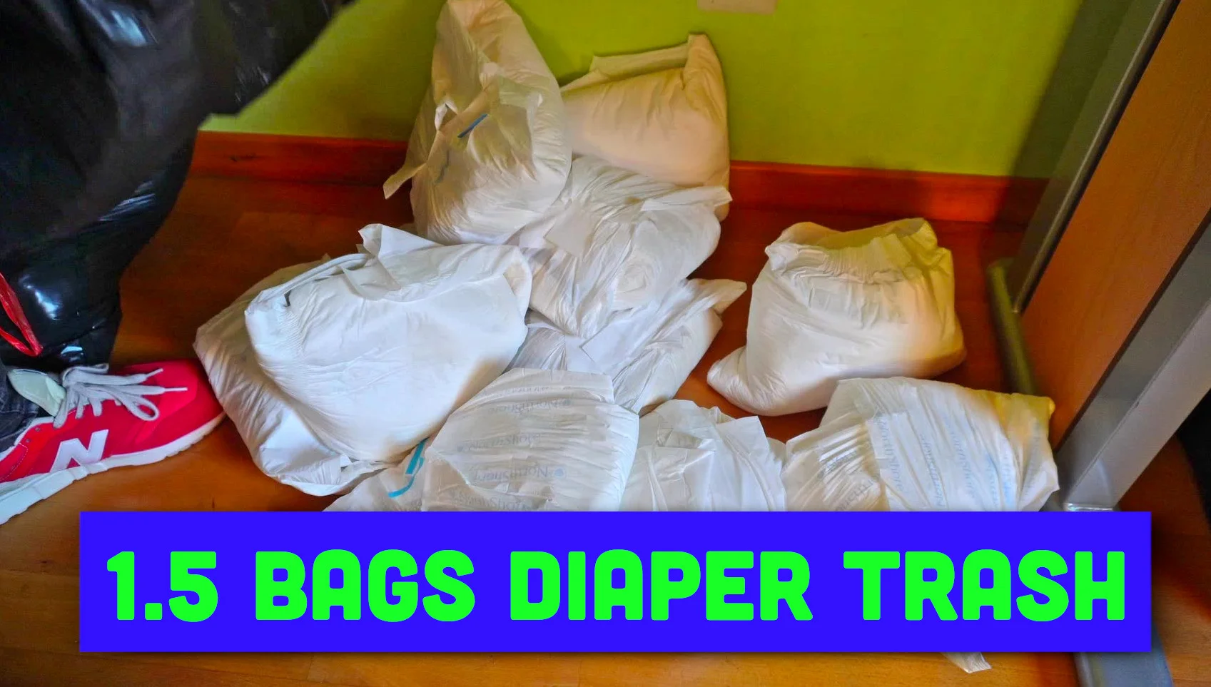 Video: 1.5 trashbags full of wet & messy diapers - ThisVid.com