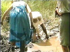 girls in mud