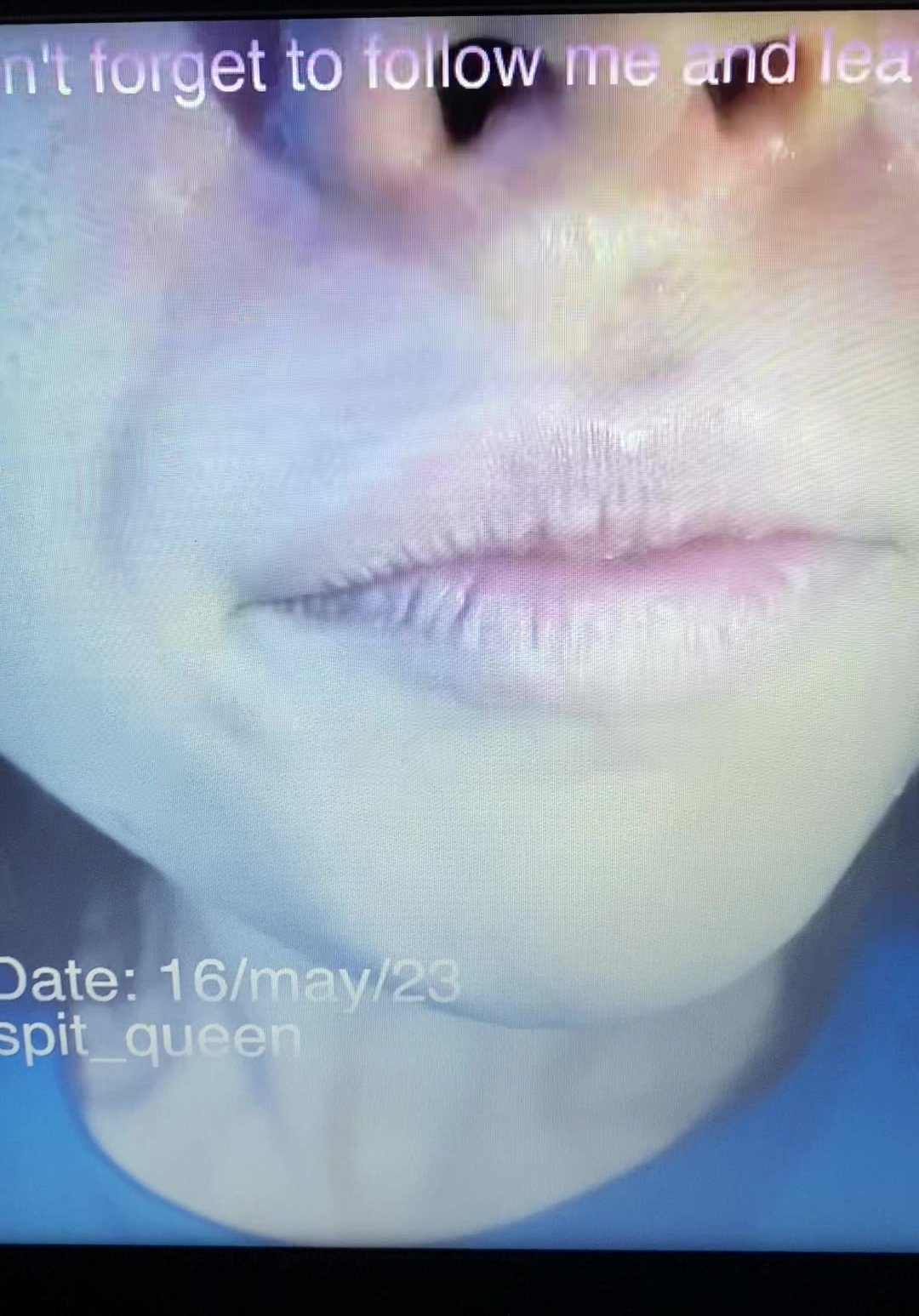 webcam girl throat close up