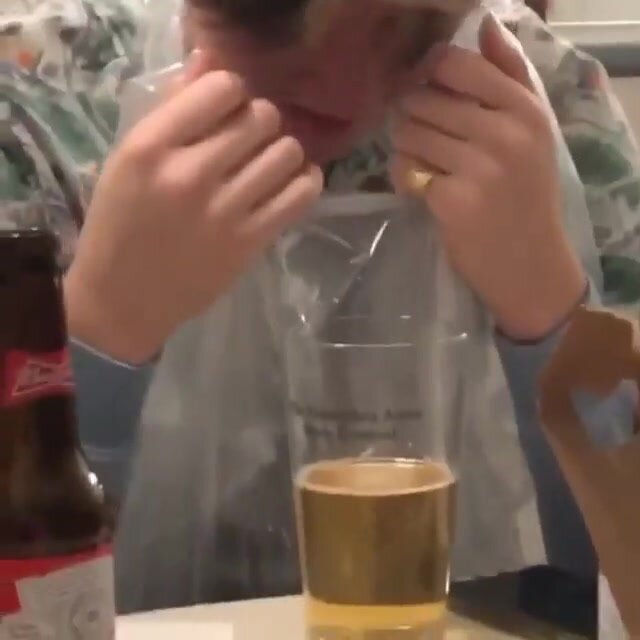 drunk frat boy vomiting