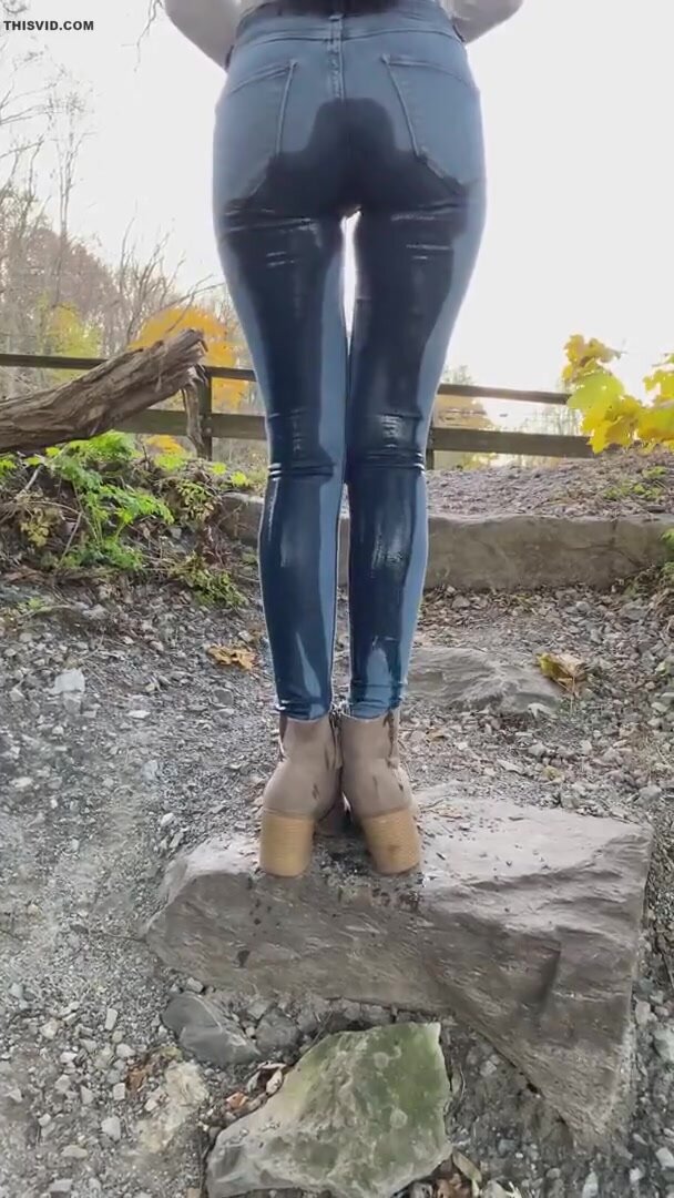 Peed in jeans - video 2