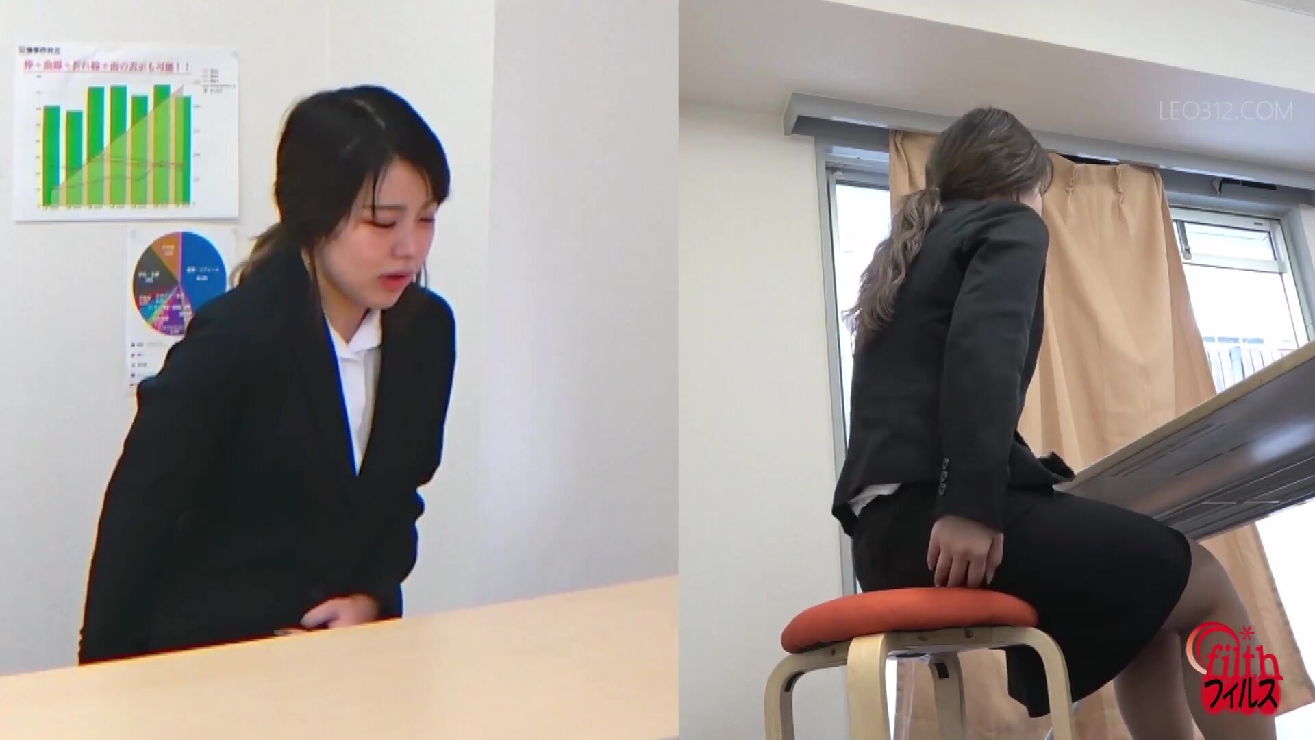 Japanese girl farts while interview 2