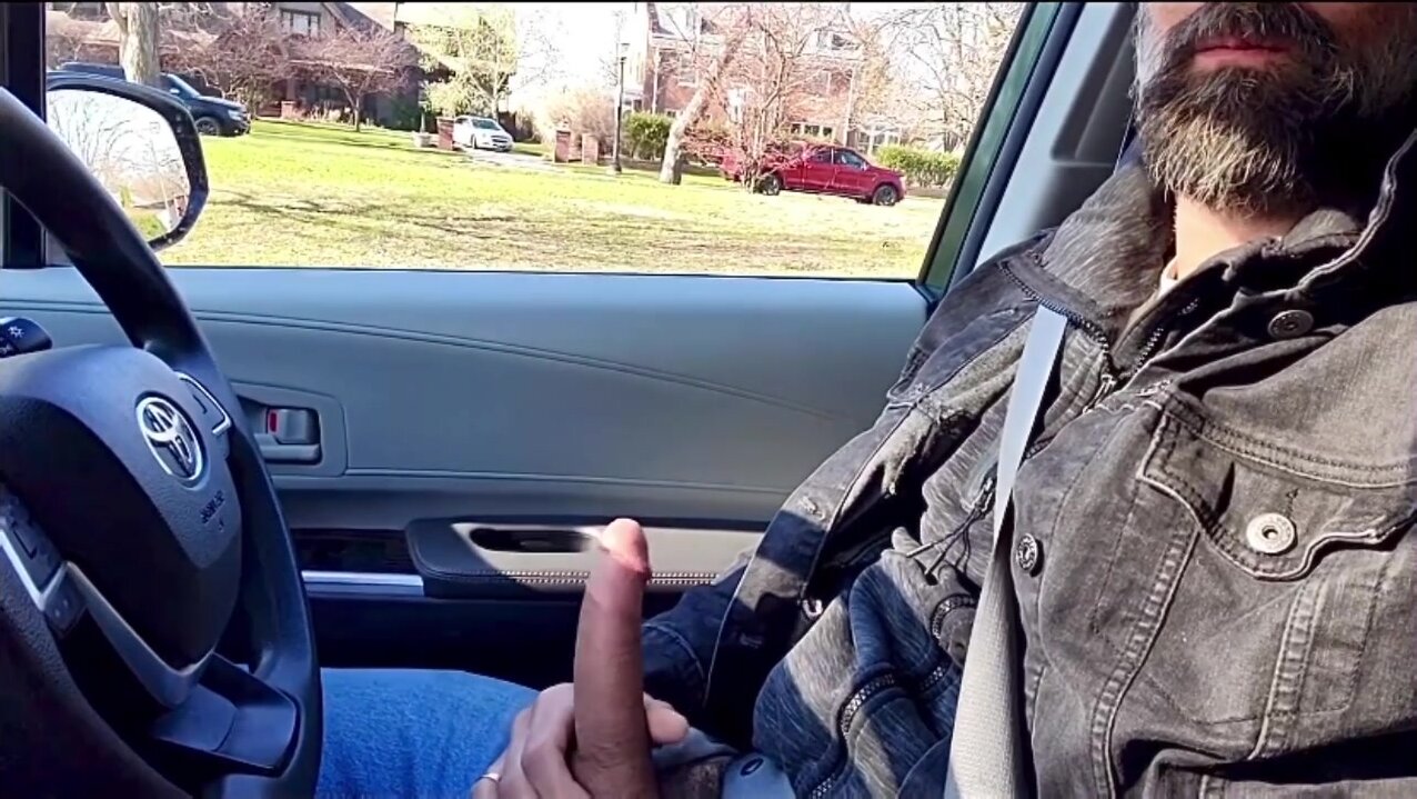 Sexy Dad’s Public Car Jerk