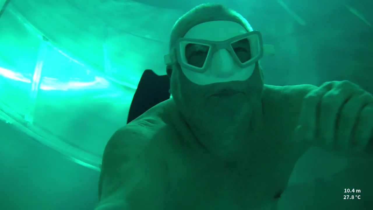 Apnea Underwater-Mature Man