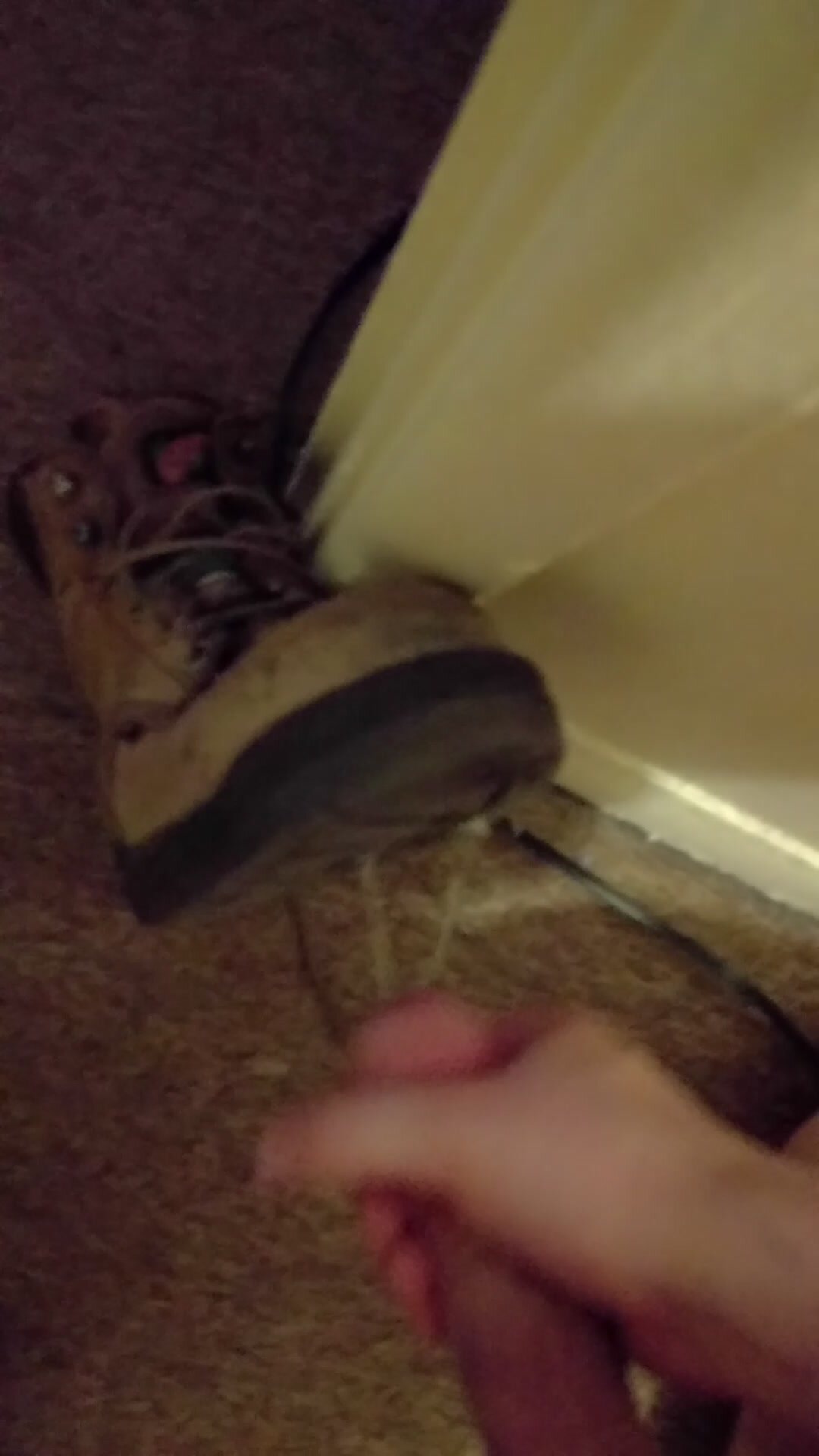 jerking on roommates boots