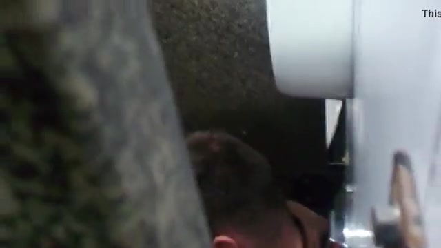 caught another horny guy in the restroom stall