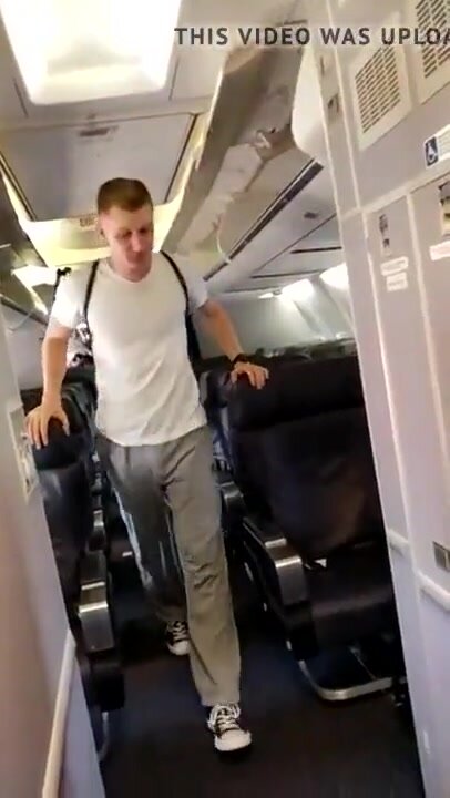 big budge on airplane - his extra luggage