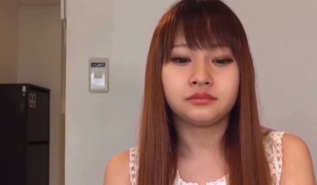 Japanese Girl sneezing