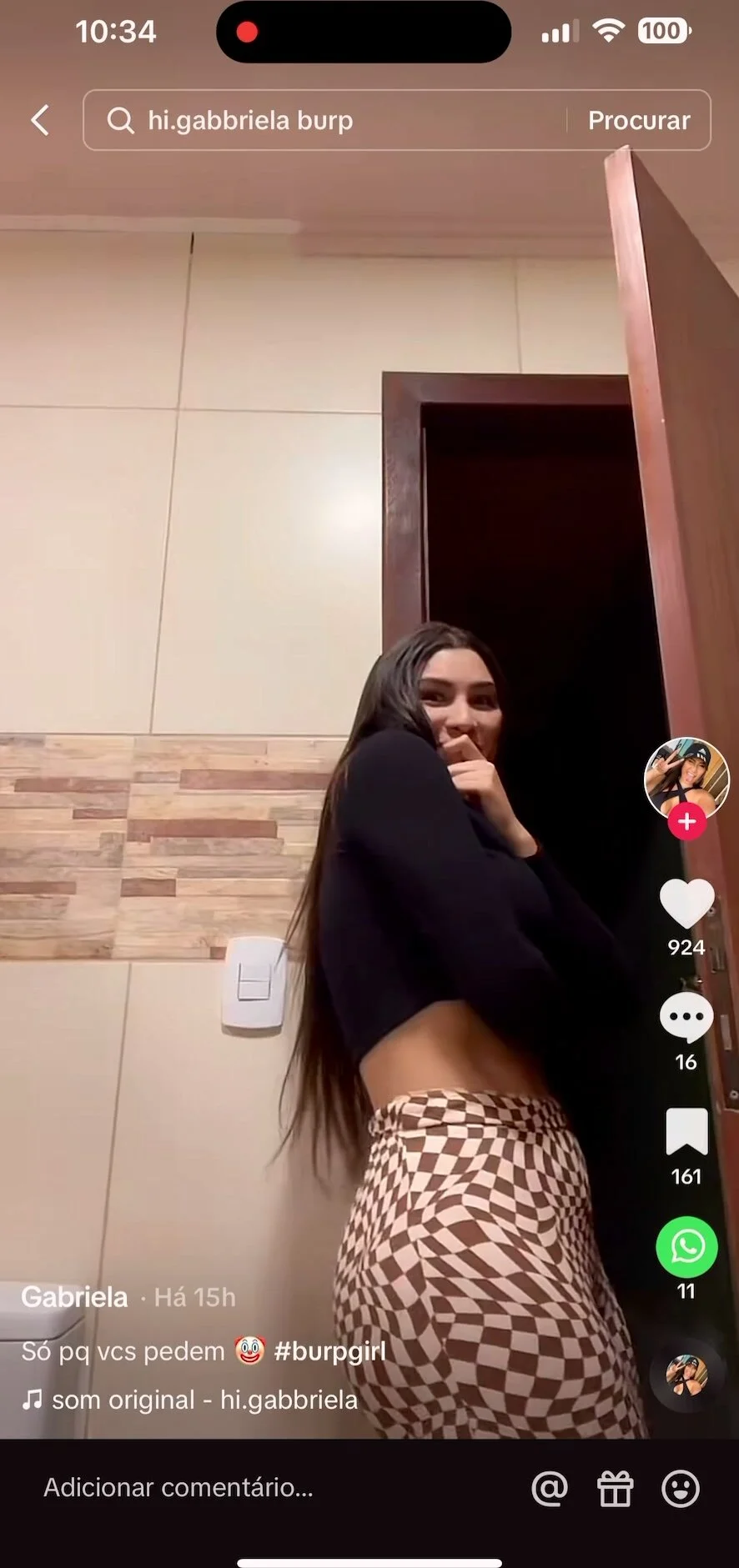 New Brazilian Girl Burp loud - ThisVid.com