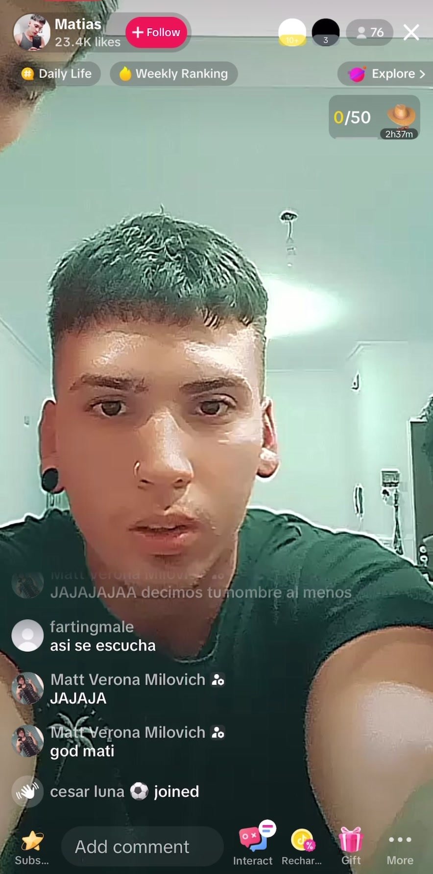 Hot brothers farting on tiktok live