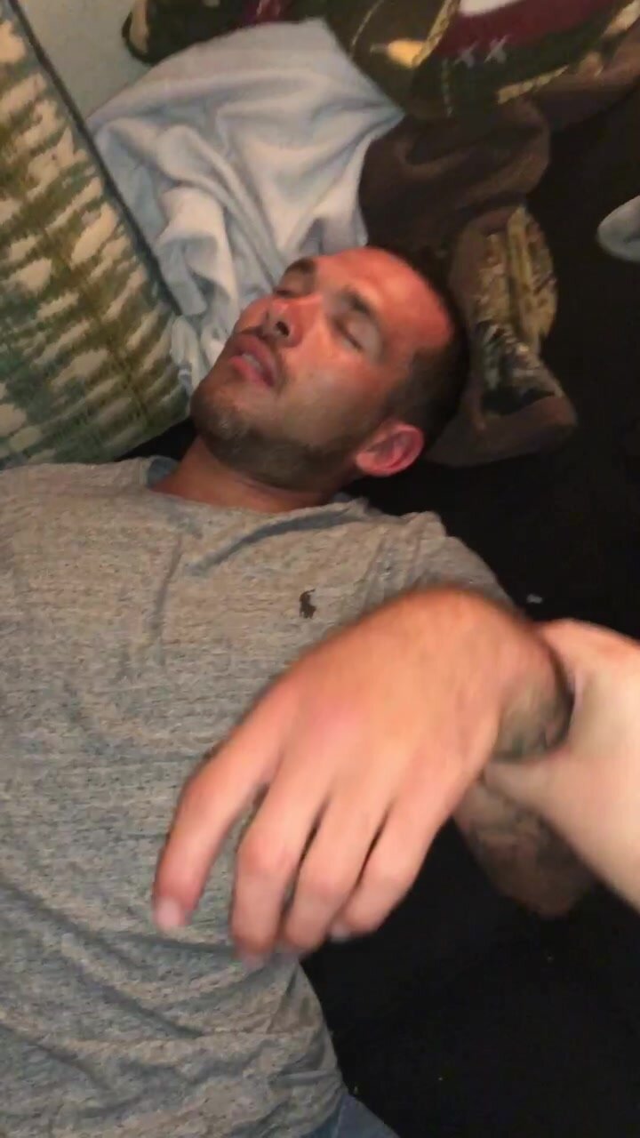 man passed out drunk