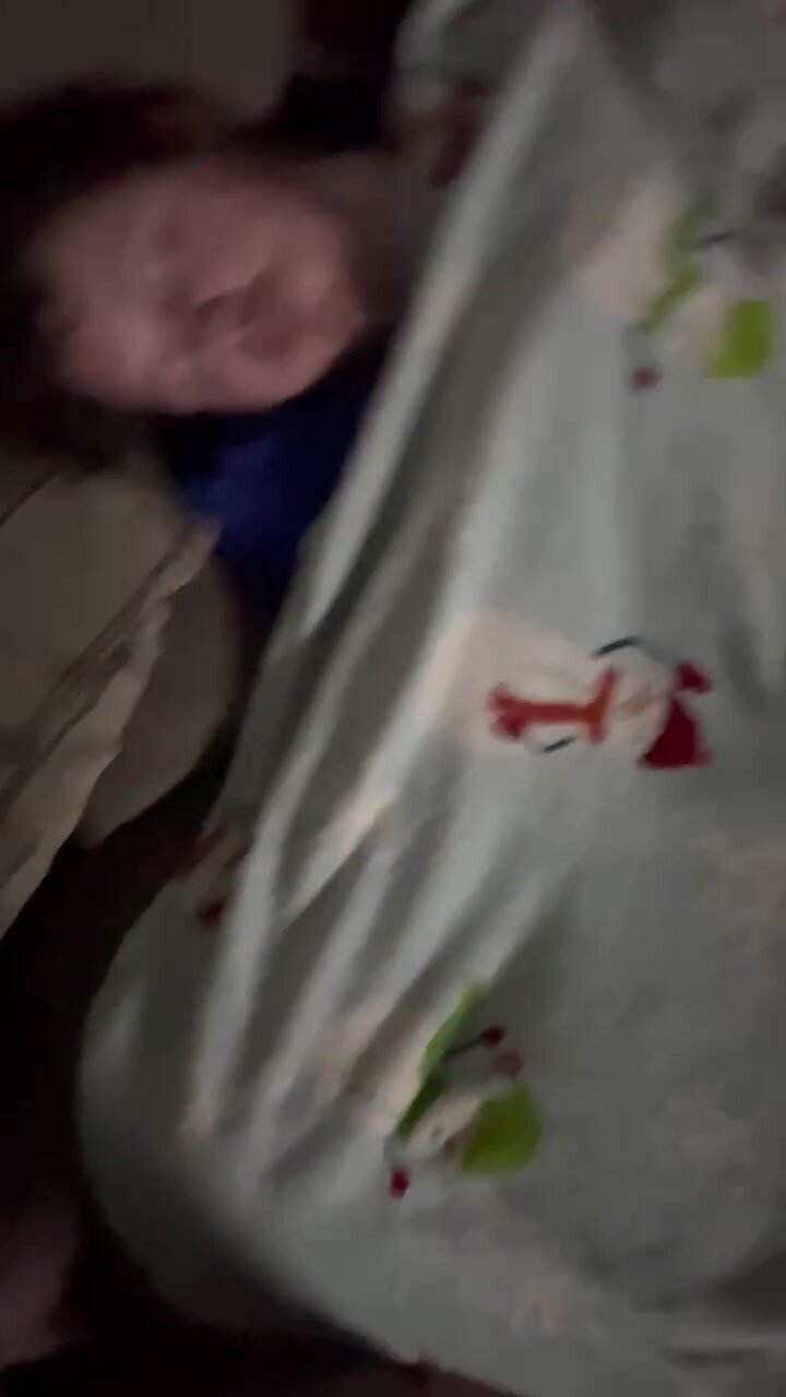 He was sleeping