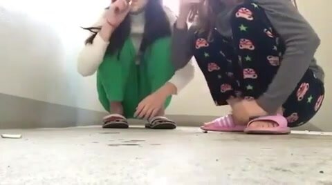 Korean Girls Smoking Hock Spit