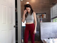Wetting yoga pants - video 4