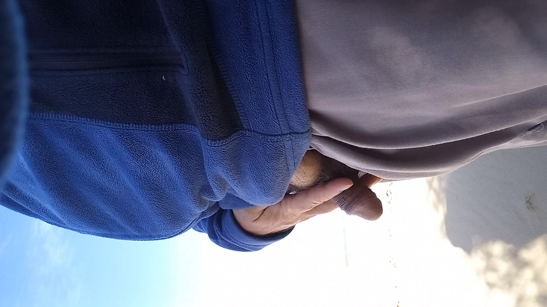 Pissing on a public beach - video 2