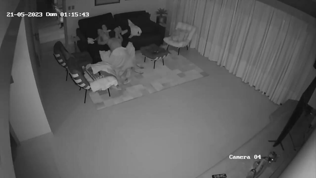 Couple fucking on couch
