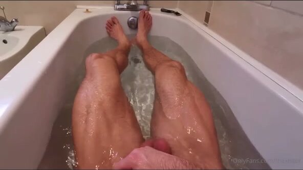 Irish man 4 jerking while bathing
