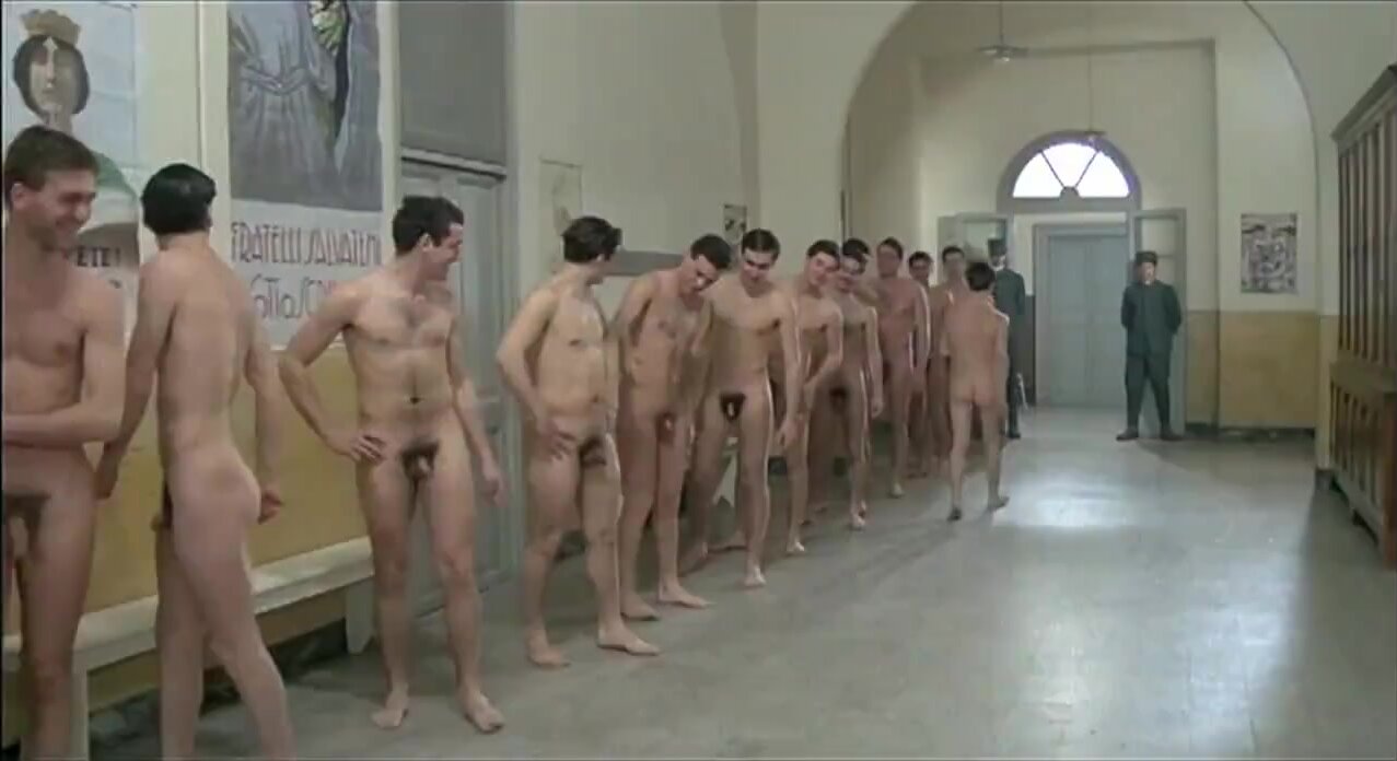Soldiers line up for naked inspection