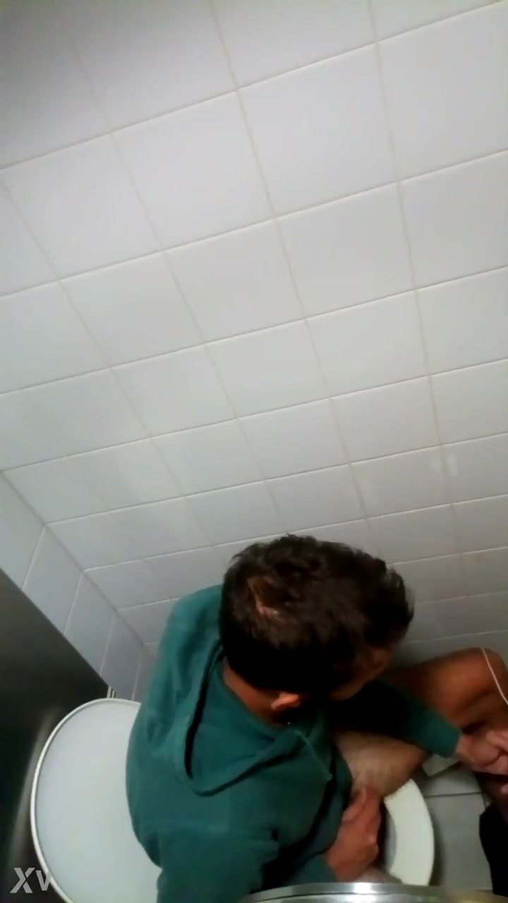 Lad caught wanking in public toilet