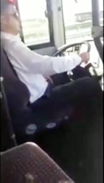 I don't mind riding on his bus
