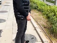 Chinese pissing outside 2