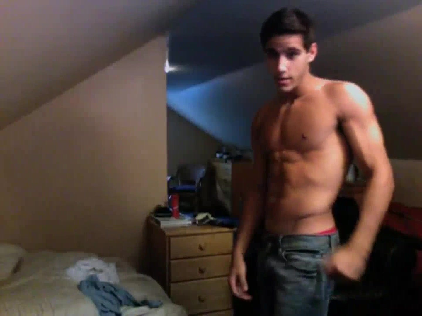 Guy Flexing - video 2