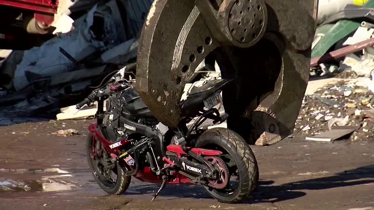 Motorcycle Crushed