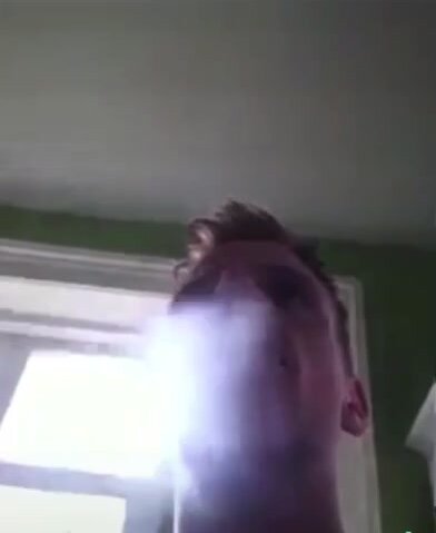 Sexy Smoker Inhales
