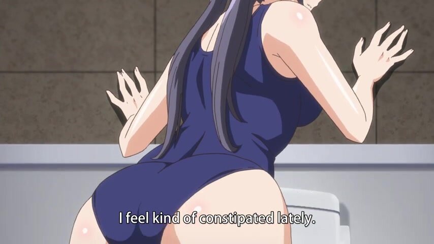 anime girl need anal to shit