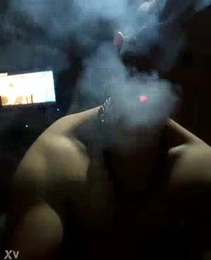 smoke in the dark horny boy