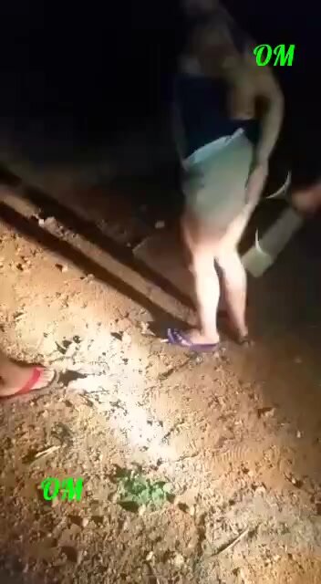 woman pees in her pants being beaten