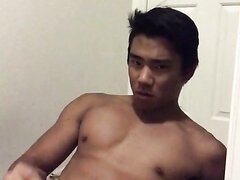 hot asian cums right in his face