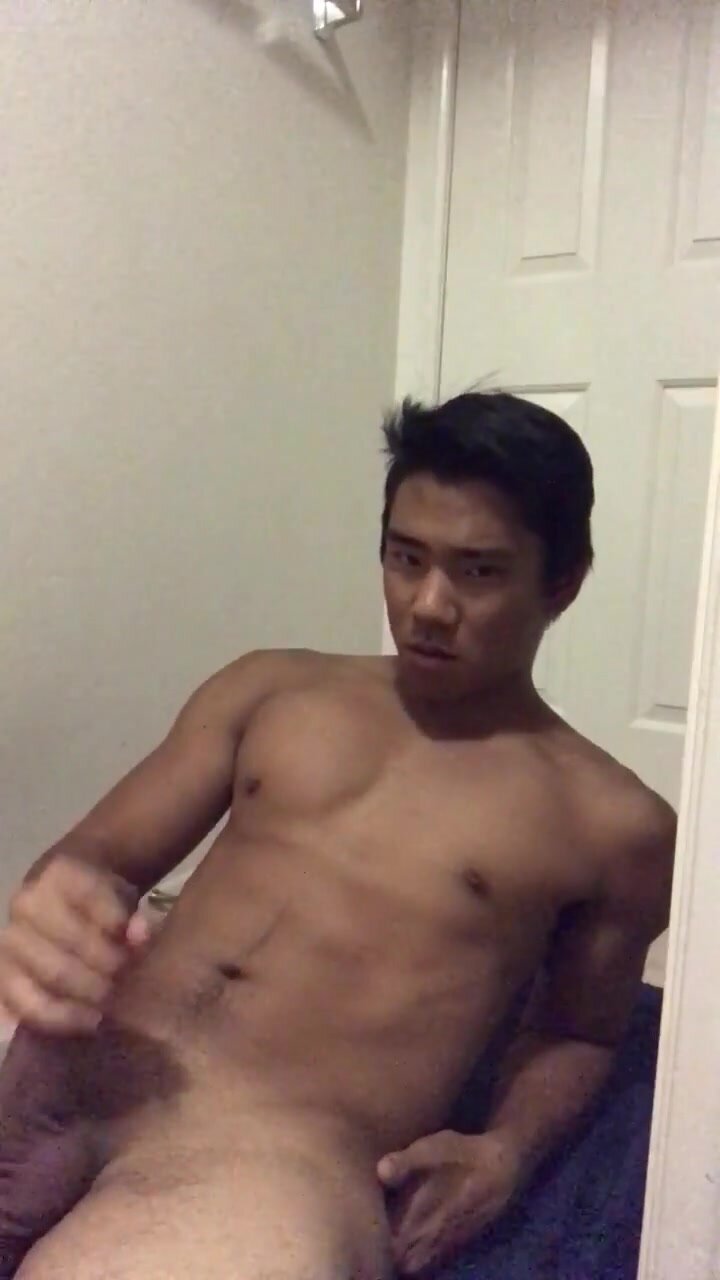 hot asian cums right in his face