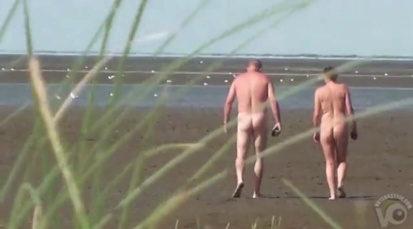 Nude couple beach