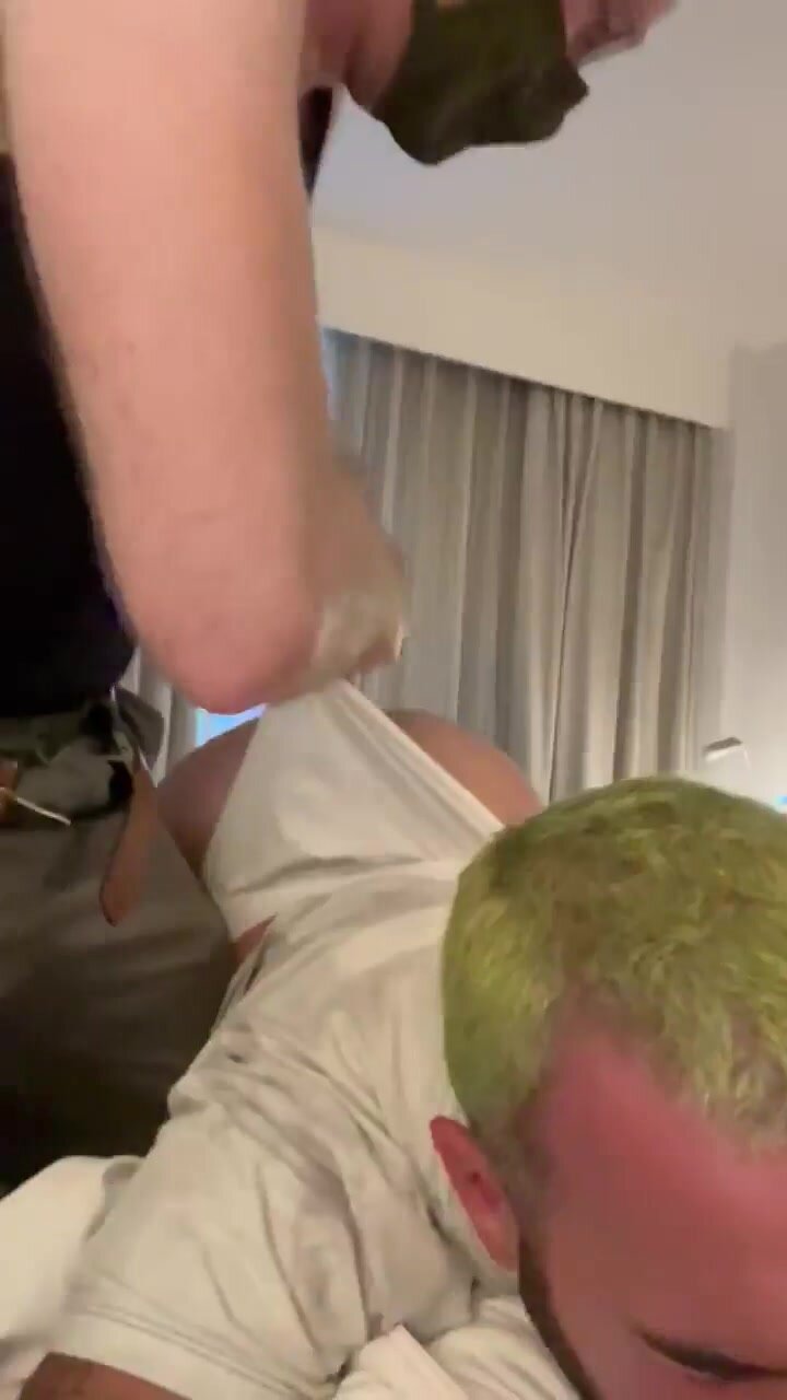Man Gets Wedgied and Spanked By His Bf