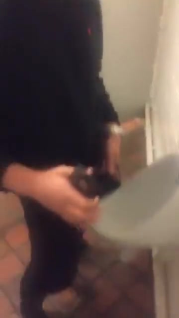FILMING FRIEND PISSING AT URINAL