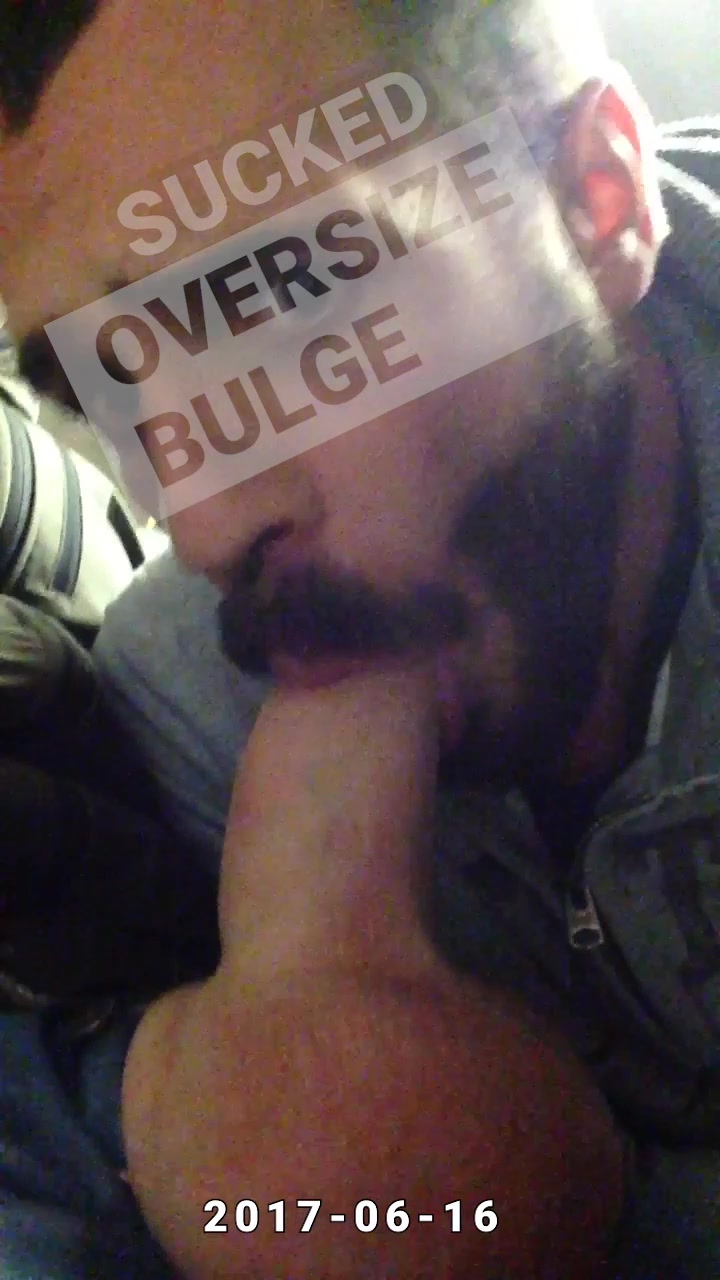 OversizeBulge Sucked in Bus