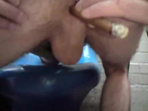 Hot slim cigar boy smoking and stroking 4