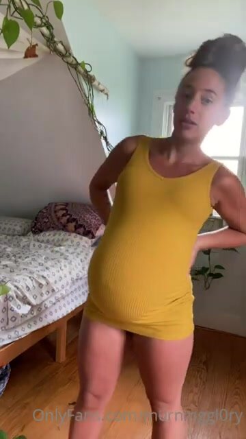 Pregnant try on 2
