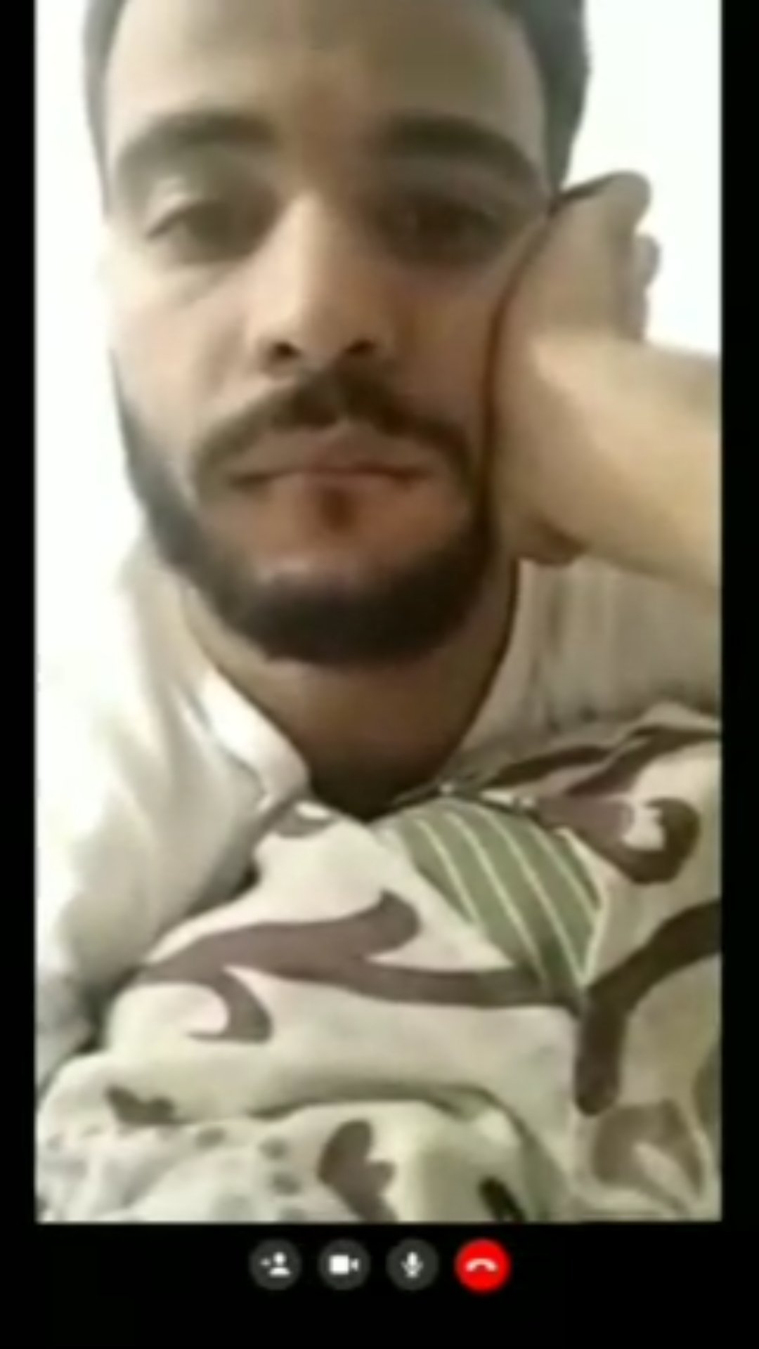 Turkish fucks bed for me in video call