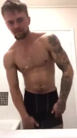 fit british alpha shows off naked bod