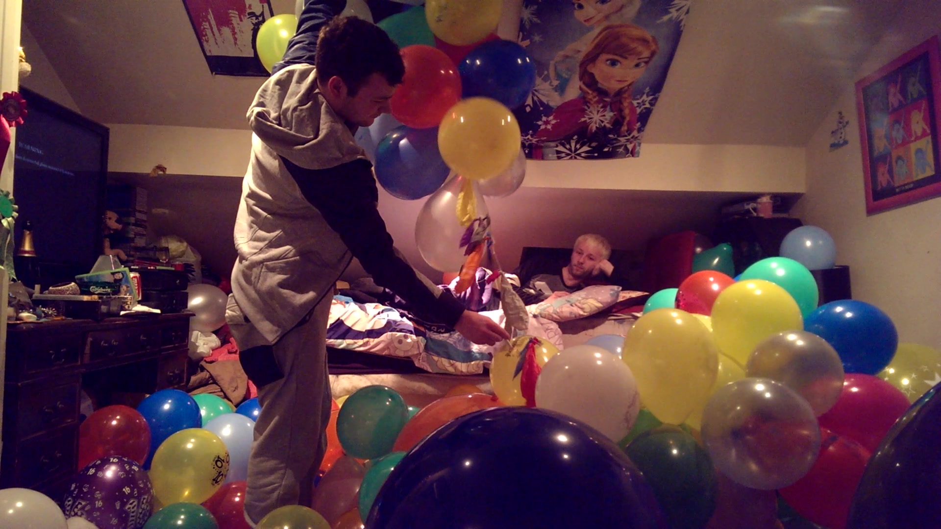 Cigarette meets balloons