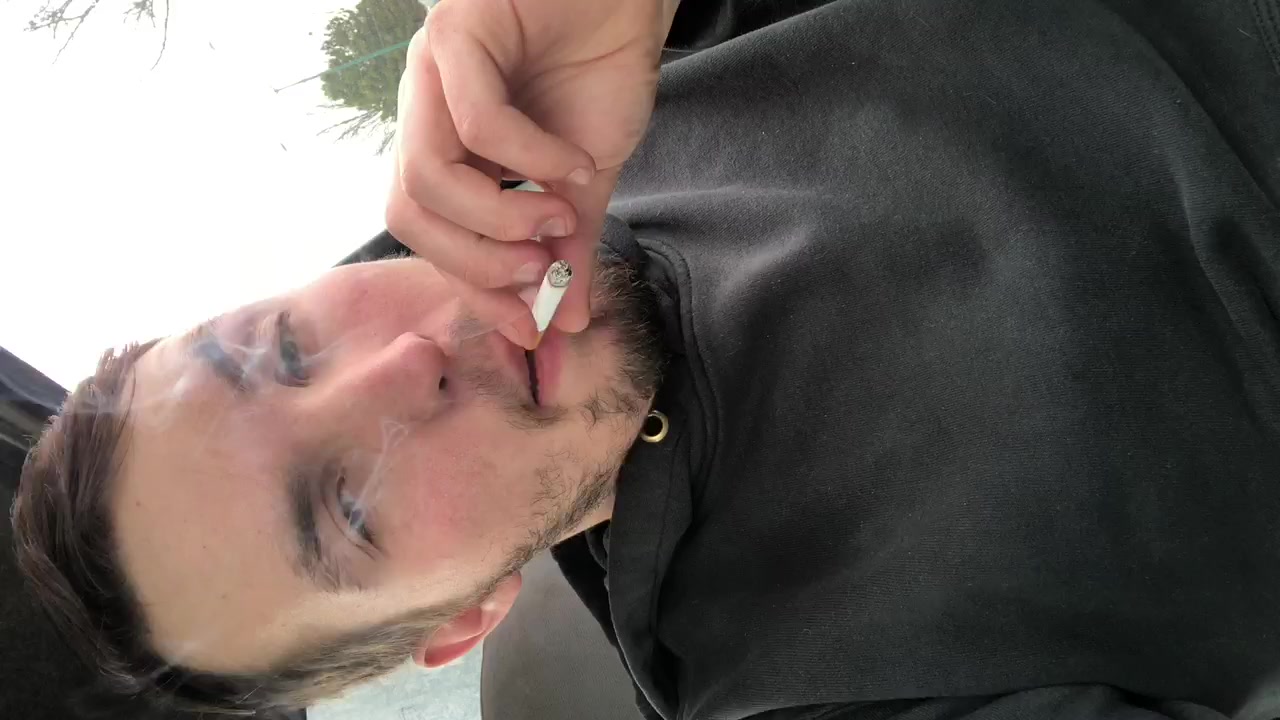 Hot guy smoking - video 3