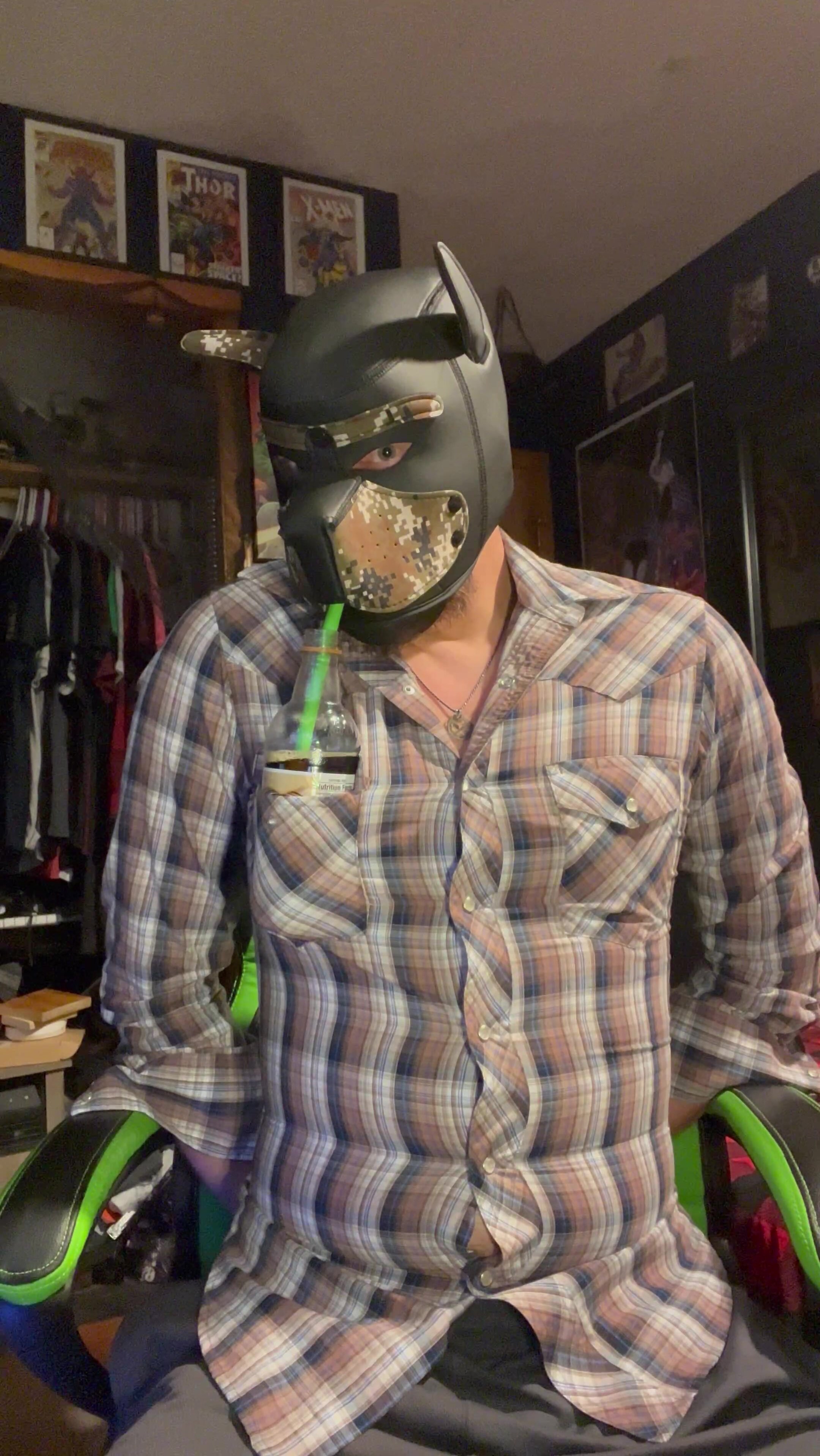 pup is thirsty