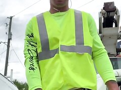 alpha construction worker pisses